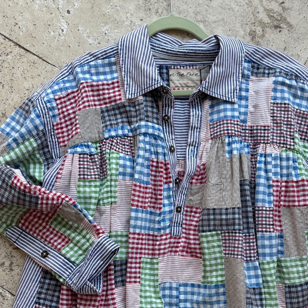 We The Free Multicolor Patchwork Top - image 2